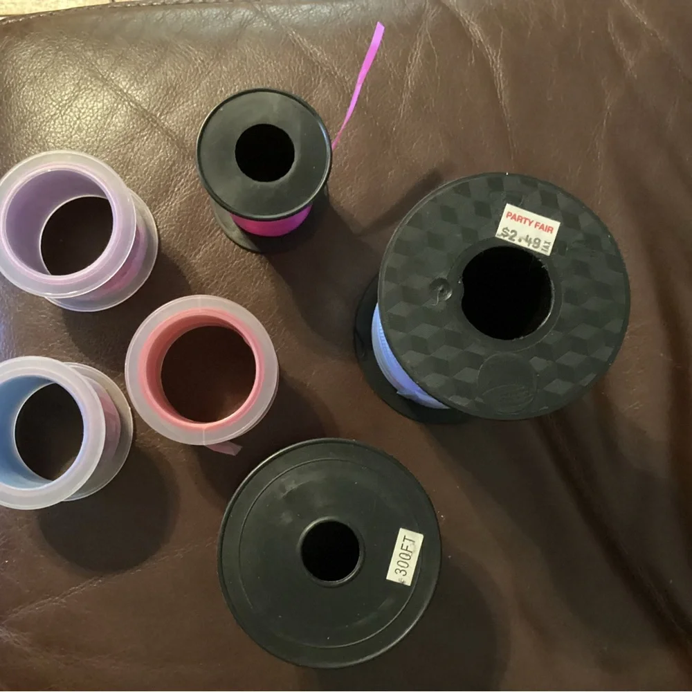 Curling Ribbon Gift Wrap Spool - Assorted Pink, Purple, Blue